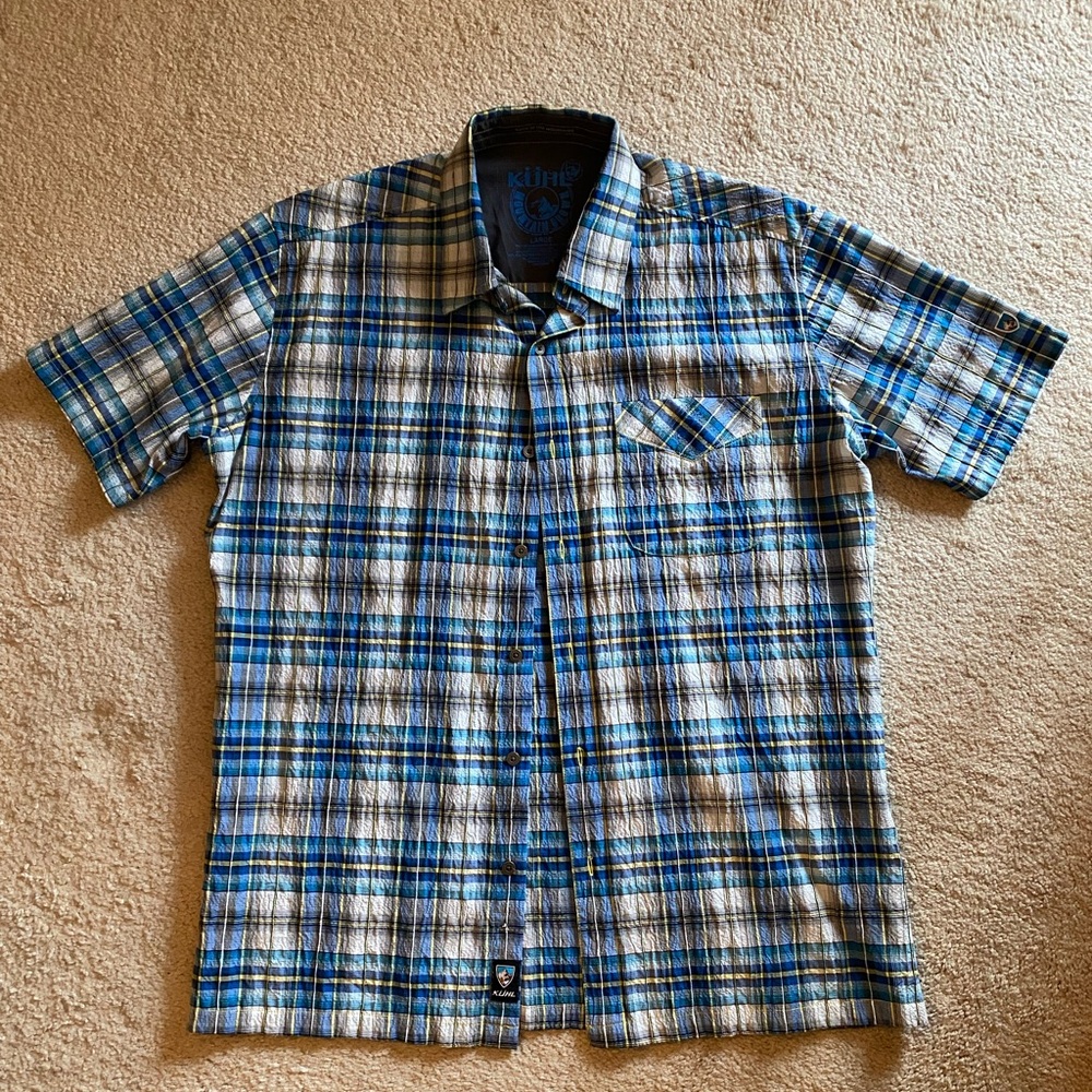 Blue Plaid Men's Shirt